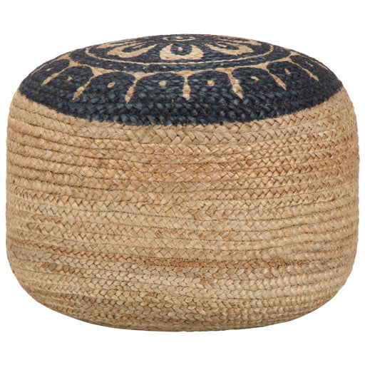 Taburet puf lucrat manual, 45 x 30 cm, iută - WALTI WALTI