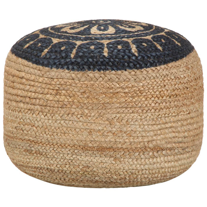Taburet puf lucrat manual, 45 x 30 cm, iută - WALTI WALTI
