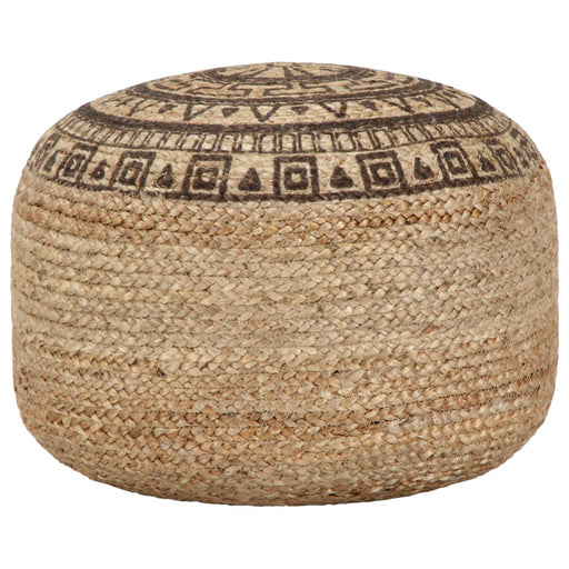 Taburet lucrat manual, maro, 45 x 30 cm, iută - WALTI WALTI