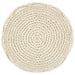 Taburet puf macrame lucrat manual, 45 x 30 cm, bumbac - WALTI WALTI