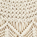 Taburet puf macrame lucrat manual, 45 x 30 cm, bumbac - WALTI WALTI