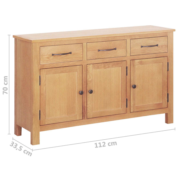 Bufet Maro 112 x 33.5 x 70 cm Lemn de stejar masiv - WALTI WALTI