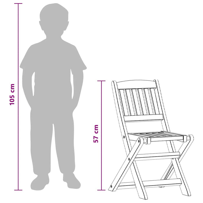 Set mobilier exterior pentru copii 4 piese lemn de eucalipt - WALTI WALTI