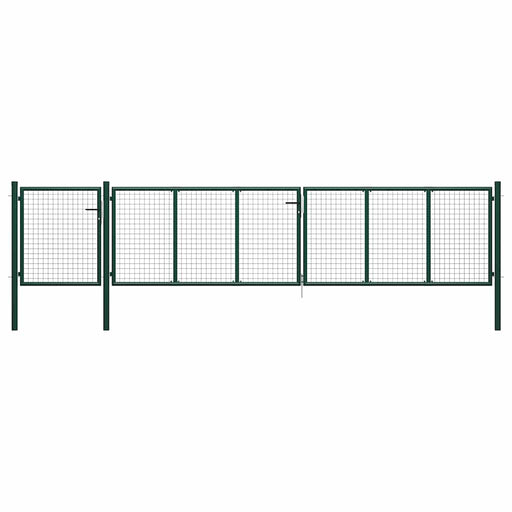 Poartă de grădină din oțel 500x75 cm verde - WALTI WALTI