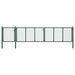 Poartă de grădină, verde, 500 x 100 cm, oțel - WALTI WALTI