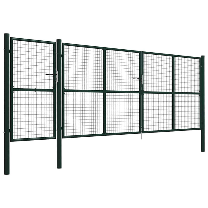 Poartă de grădină din oțel 500x150 cm verde - WALTI WALTI