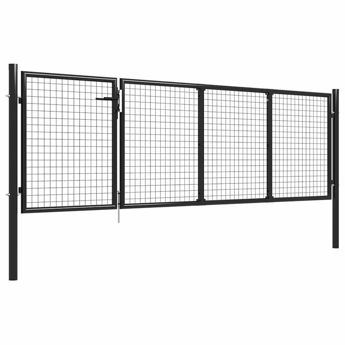 Poartă de grădină din oțel 350x75 cm antracit WALTI