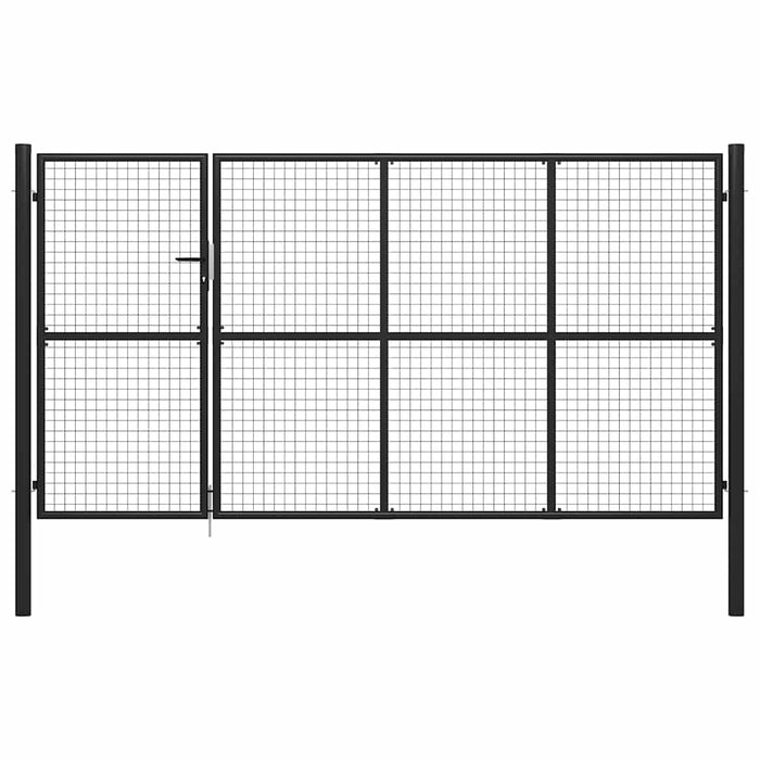 Poartă de grădină din oțel 350x150 cm antracit - WALTI WALTI