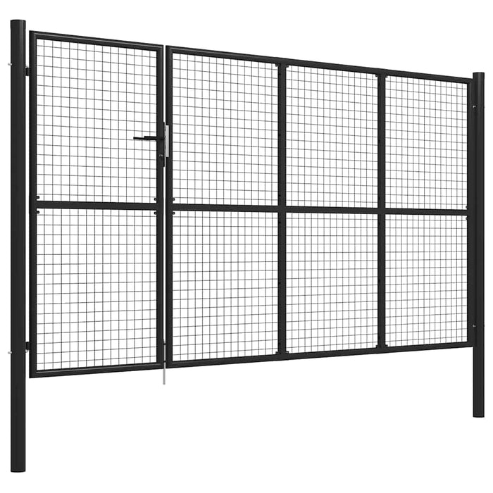 Poartă de grădină din oțel 350x150 cm antracit - WALTI WALTI