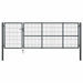 Poartă de grădină cu stâlpi din oțel, antracit, 350x100 cm - WALTI WALTI