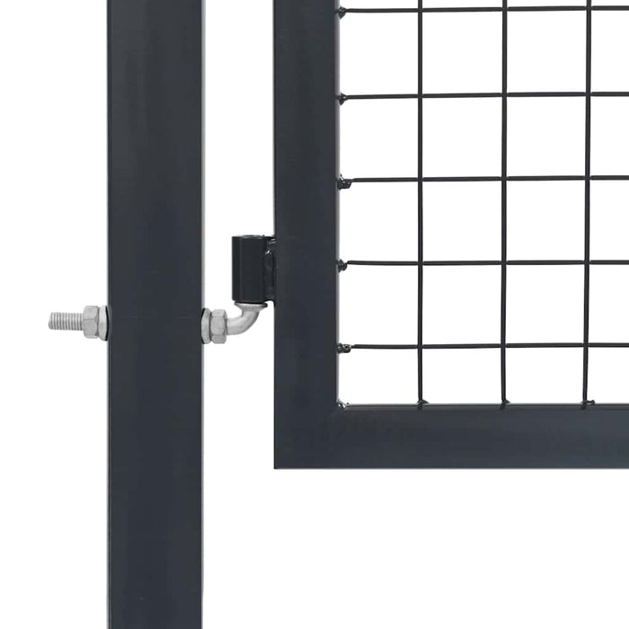 Poartă de grădină cu stâlpi din oțel, antracit, 350x100 cm - WALTI WALTI