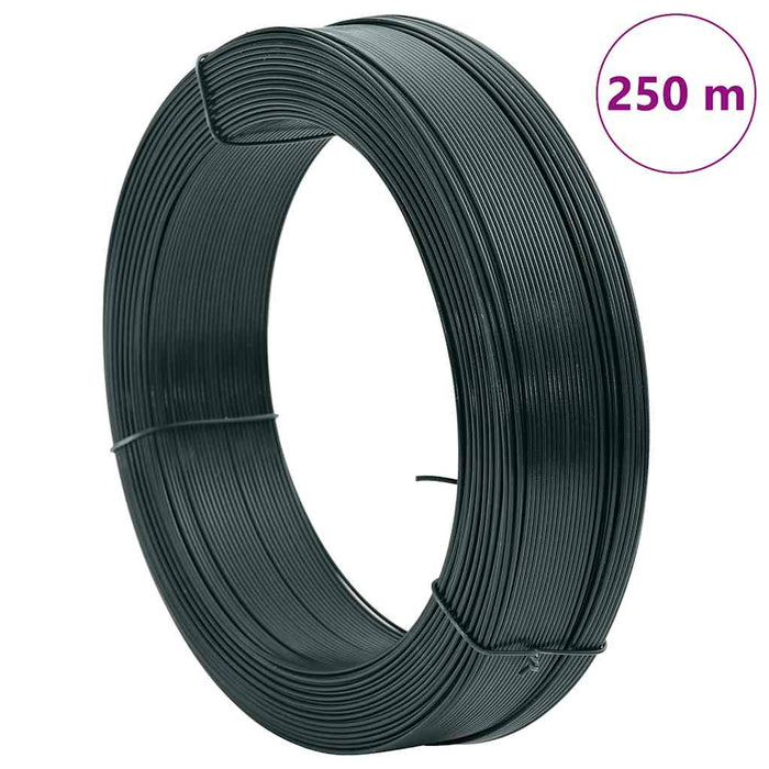 Fir tensionare pentru gard 250 m 0,9/1,4 mm verde închis, oțel - WALTI WALTI