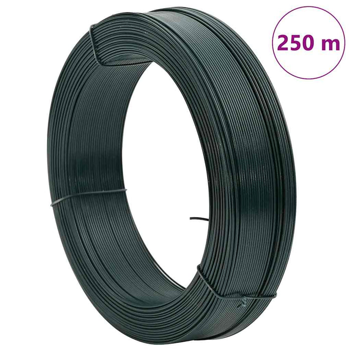 Fir tensionare pentru gard 250 m 2,3/3,8 mm verde închis, oțel - WALTI WALTI