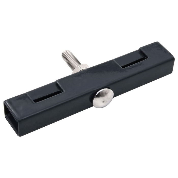 Conector în formă de U grilaj grădină, 10 seturi, antracit - WALTI WALTI