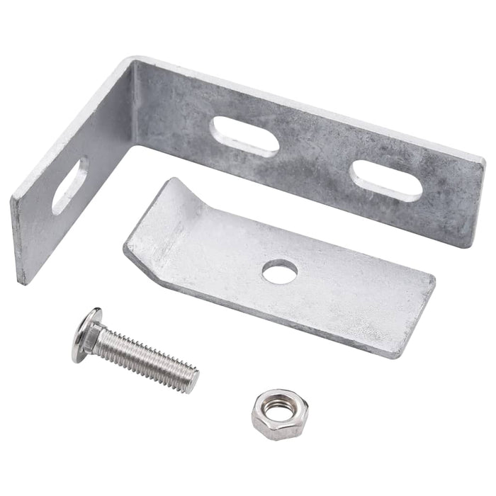 Conector de colț de perete, 10 seturi, argintiu - WALTI WALTI