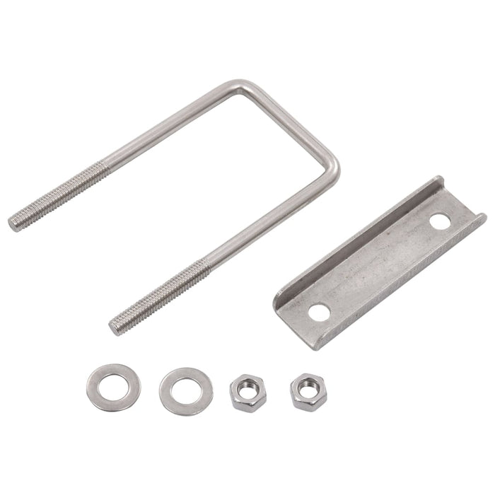 Clemă de prindere tip U pentru stâlp gard, 60x40 mm, 25 seturi - WALTI WALTI