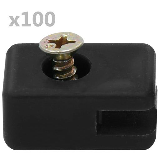 Suport de sârmă gard de grădină cu șurub, antracit, 100 seturi - WALTI WALTI