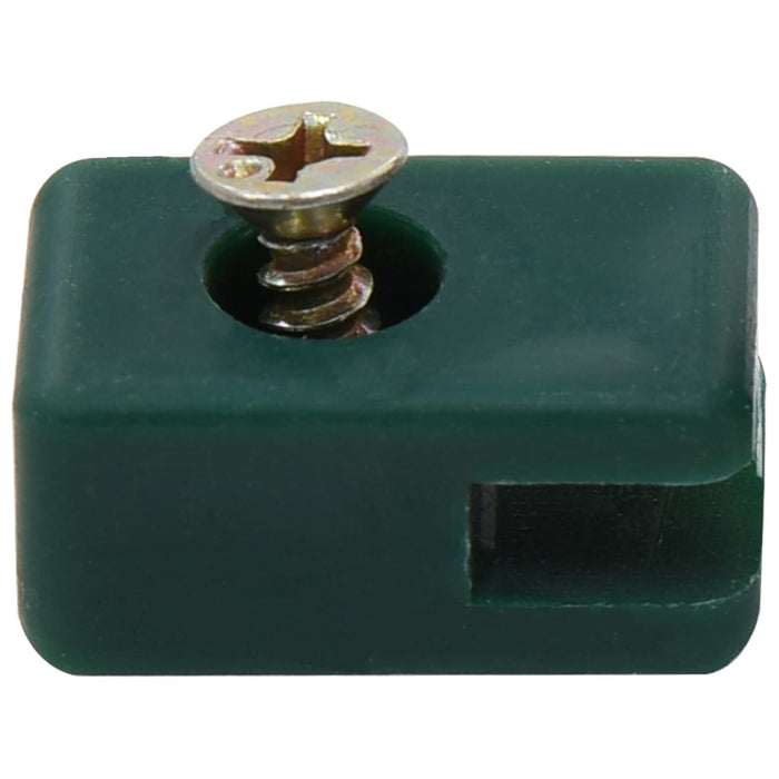 Suport de sârmă gard de grădină cu șurub, verde, 100 seturi - WALTI WALTI