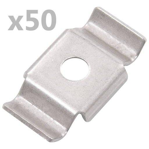 Cleme de gard tip fluture, 50 buc., oțel inoxidabil - WALTI WALTI