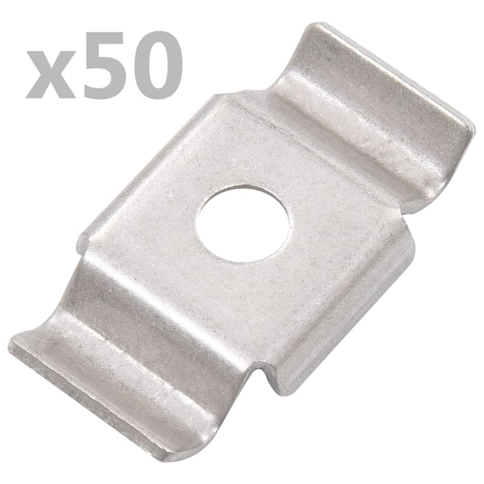 Cleme de gard tip fluture, 50 buc., oțel inoxidabil - WALTI WALTI