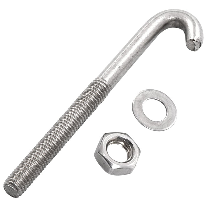 Șurub de fixare tip J cu piuliță și șaibă, M8x100 mm, 25 seturi - WALTI WALTI