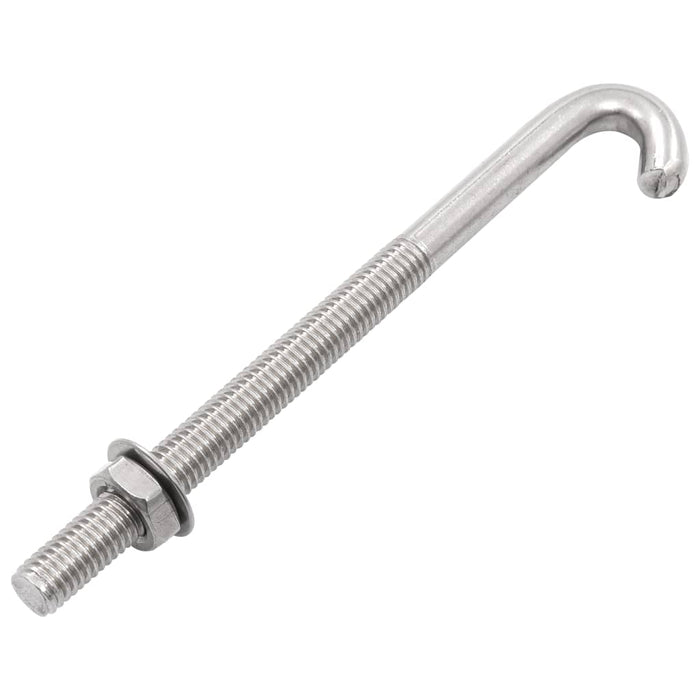 Șurub de fixare tip J cu piuliță și șaibă, M8x120 mm, 25 seturi - WALTI WALTI
