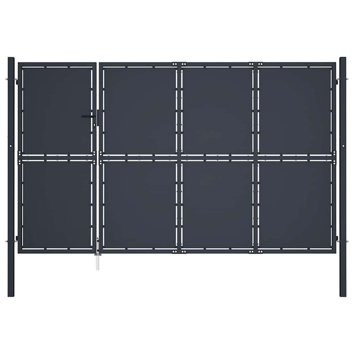 Poartă de grădină din oțel 350x200 cm antracit WALTI