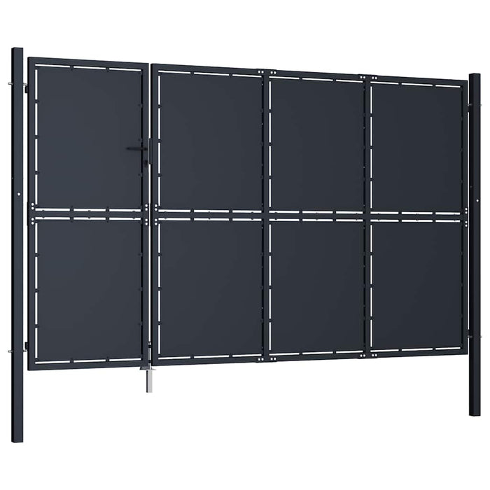 Poartă de grădină din oțel 350x200 cm antracit WALTI