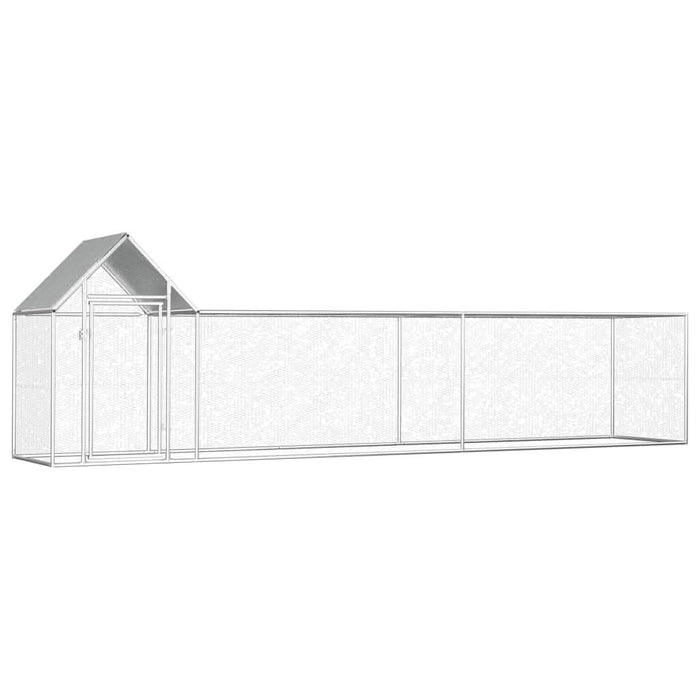 Coteț pentru păsări, 5 x 1 x 1,5 m, oțel galvanizat - WALTI WALTI