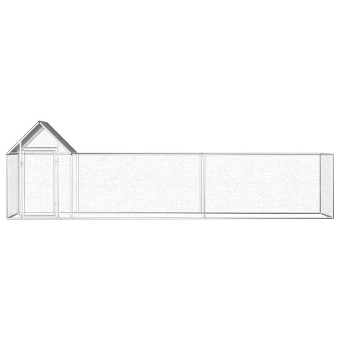Coteț pentru păsări, 5 x 1 x 1,5 m, oțel galvanizat - WALTI WALTI
