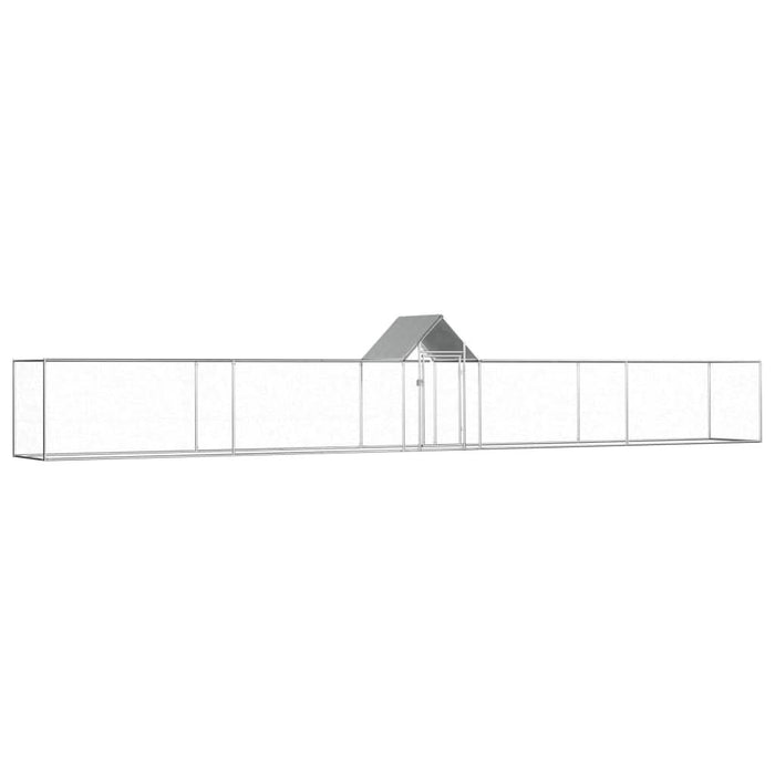 Coteț pentru păsări, 9 x 1 x 1,5 m, oțel galvanizat - WALTI WALTI