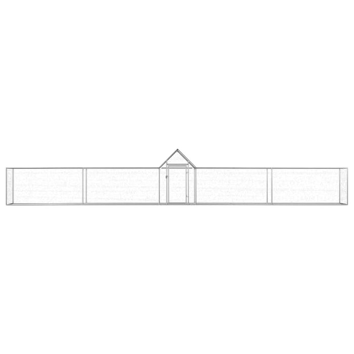 Coteț pentru păsări, 9 x 1 x 1,5 m, oțel galvanizat - WALTI WALTI