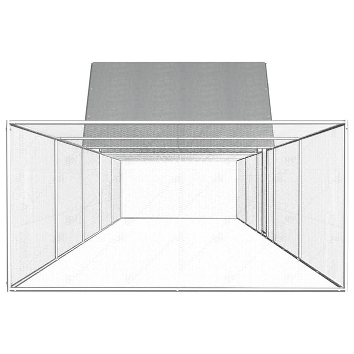 Coteț pentru păsări, 10 x 2 x 2 m, oțel galvanizat - WALTI WALTI