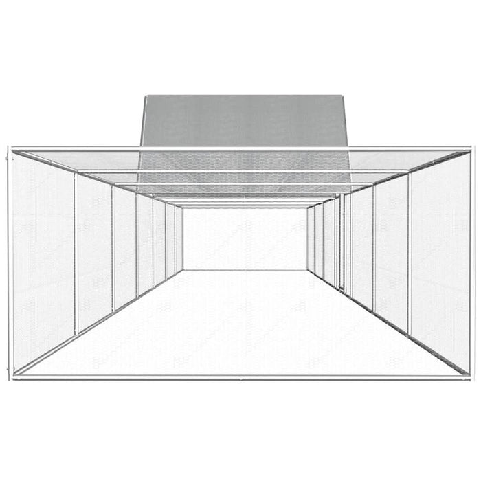 Coteț pentru păsări, 14 x 2 x 2 m, oțel galvanizat - WALTI WALTI