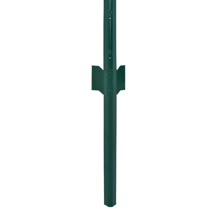 Gard din plasă de sârmă cu stâlpi, verde, 25 x 0,75 m, oțel - WALTI WALTI