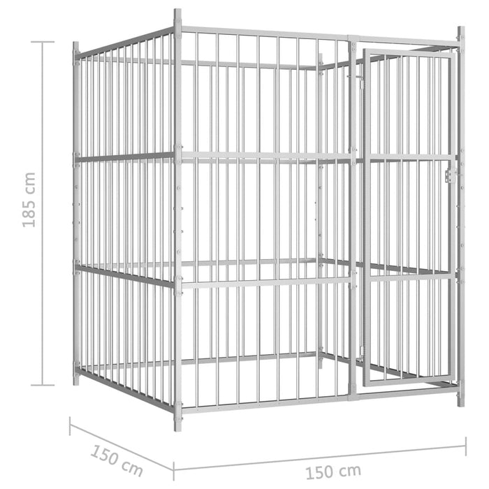 Padoc pentru câini de exterior, 150x150x185 cm - WALTI WALTI