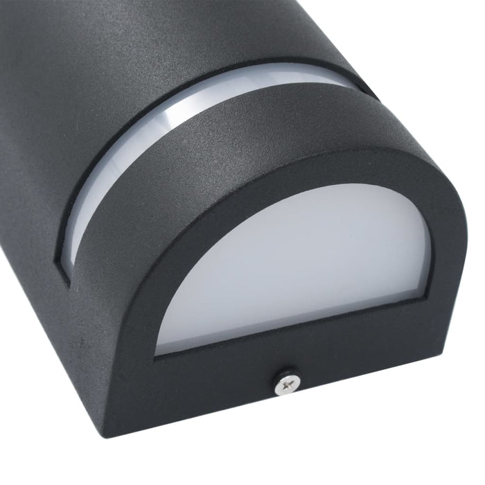 Lămpi de perete pentru exterior 2 buc. negru 35 W semirotund - WALTI WALTI
