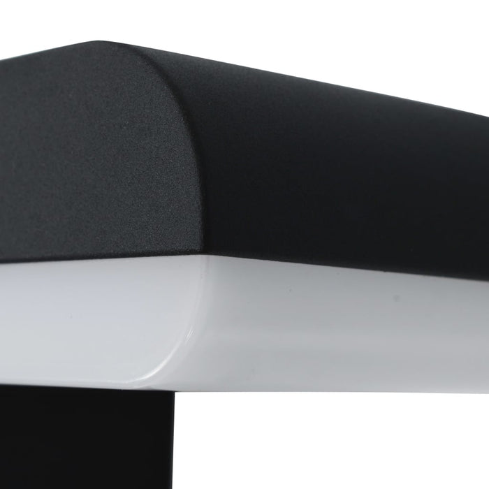 Lampă de perete cu LED de exterior, negru, 9 W, oval - WALTI WALTI