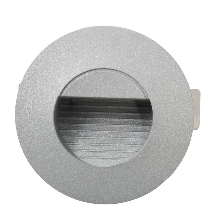 Lămpi de perete LED de exterior, 6 buc., argintiu, 5 W, rotund - WALTI WALTI