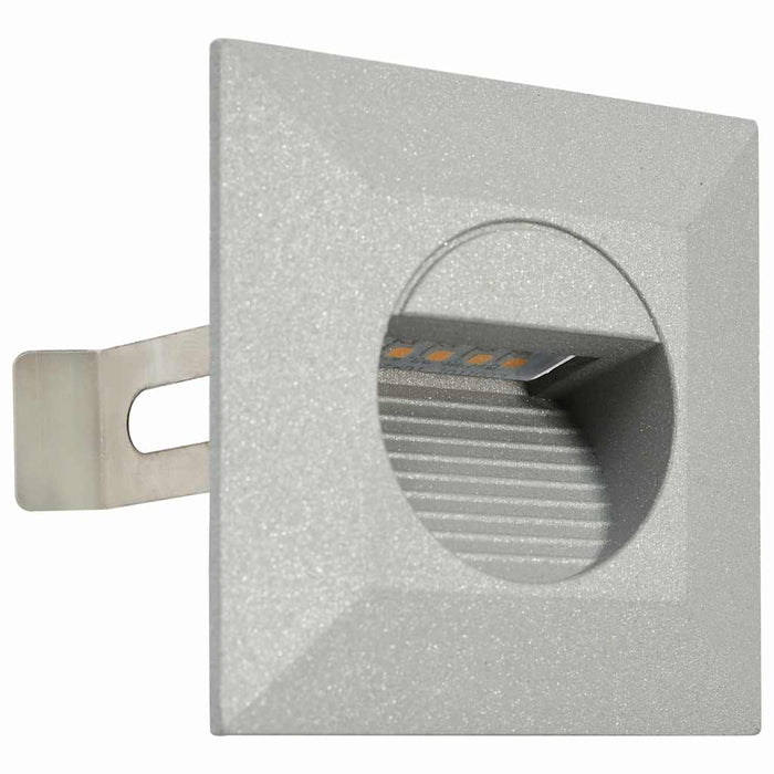 Lămpi de perete LED de exterior, 6 buc., argintiu, 2 W, pătrat - WALTI WALTI