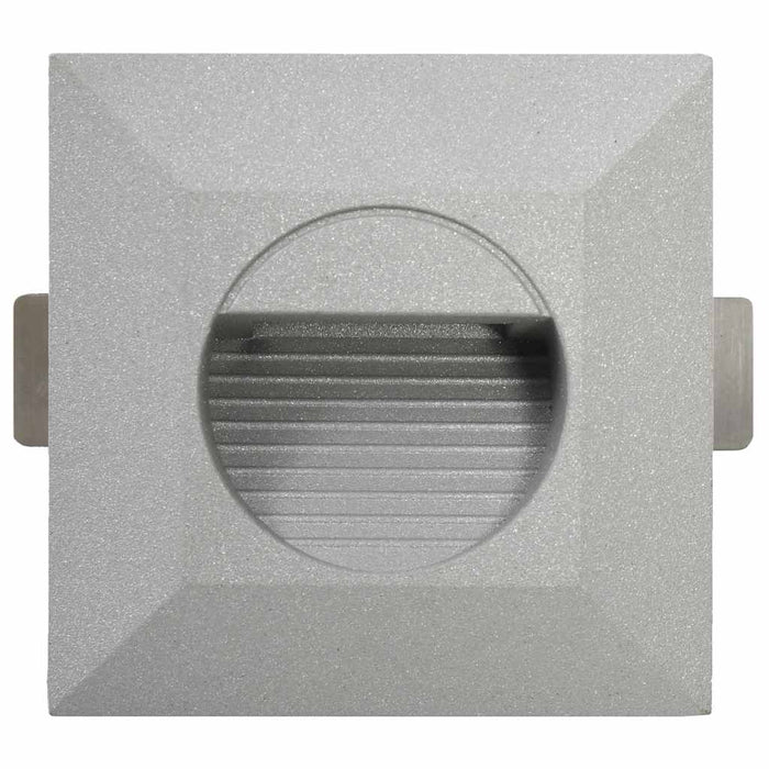 Lămpi de perete LED de exterior, 6 buc., argintiu, 2 W, pătrat - WALTI WALTI