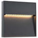 Lămpi de perete LED de exterior, 2 buc., negru, 3 W, pătrat - WALTI WALTI