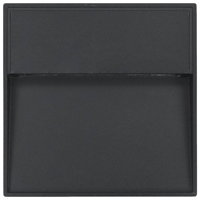 Lămpi de perete LED de exterior, 2 buc., negru, 3 W, pătrat - WALTI WALTI