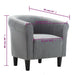 Fotoliu, gri deschis, material textil - WALTI WALTI