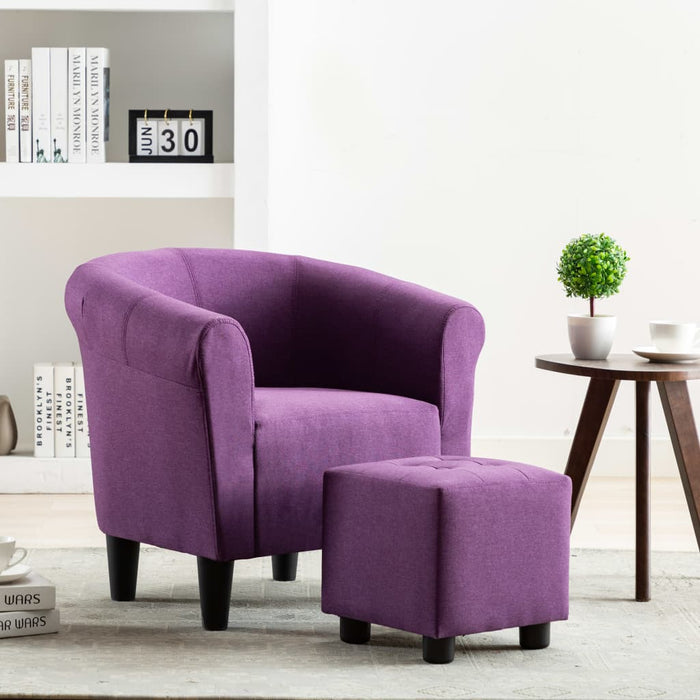 Fotoliu, violet, material textil WALTI