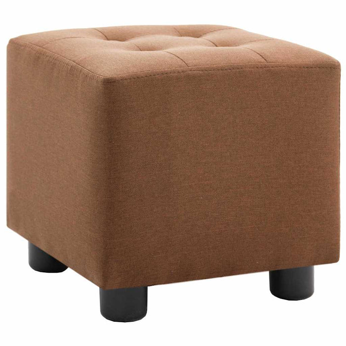 Set cu fotoliu și taburet, 2 piese, maro, material textil WALTI