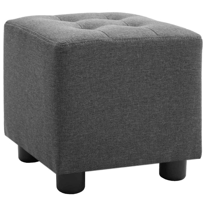 Set fotoliu și taburet, 2 piese, gri închis, material textil WALTI