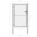 Poartă de grădină, argintiu, 105 x 175 cm, oțel galvanizat - WALTI WALTI