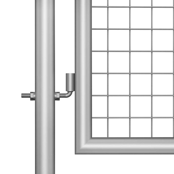Poartă de grădină din oțel galvanizat, 300x100 cm, argintiu - WALTI WALTI