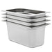 Recipiente Gastronorm 4 buc. GN 1/3 150 mm oțel inoxidabil - WALTI WALTI